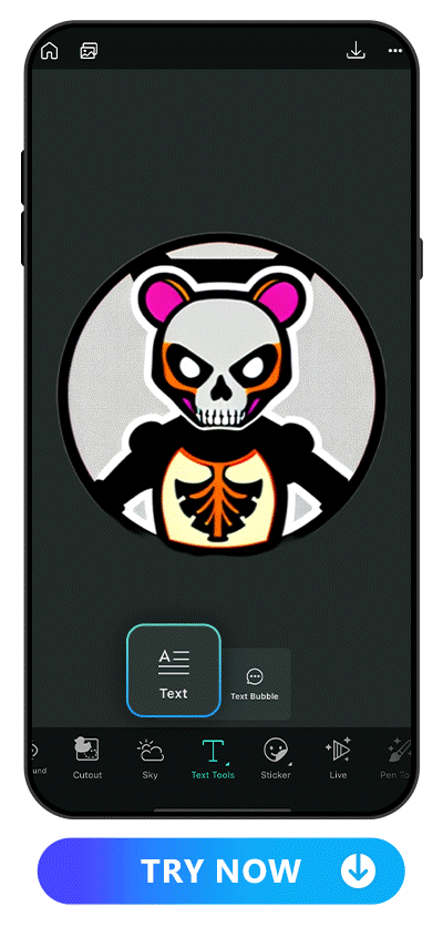 edit text fonts and styles with PhotoDirector
